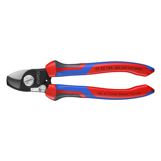 Knipex 09448 Copper or Aluminium Only Cable Shear with Sprung Heavy Duty Handles - 165mm