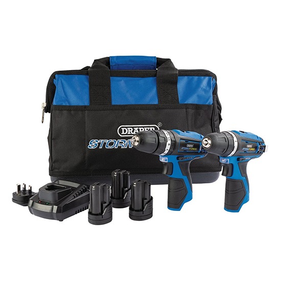 Draper 52031 Storm Force 10.8V Combi Drill and Rotary Drill Twin Kit