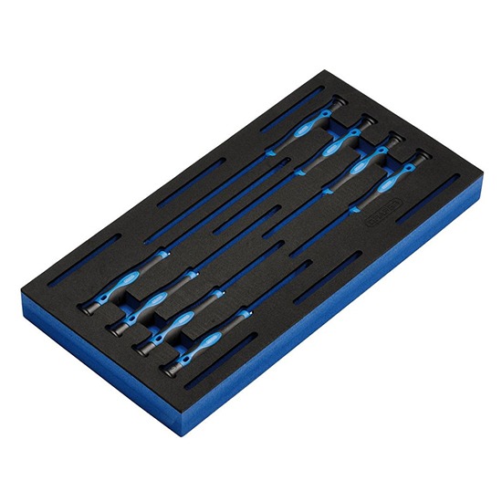 Draper 63399 8 Piece Extra Long Precision Screwdriver Set in 1/4 EVA Tray