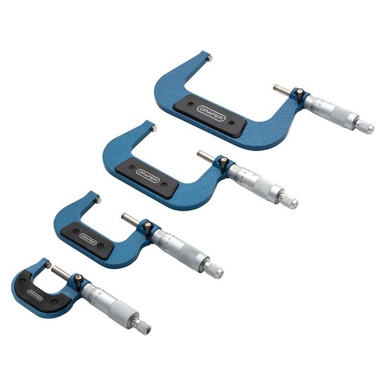 Draper 46607 Metric External Micrometer Set (4 Piece)