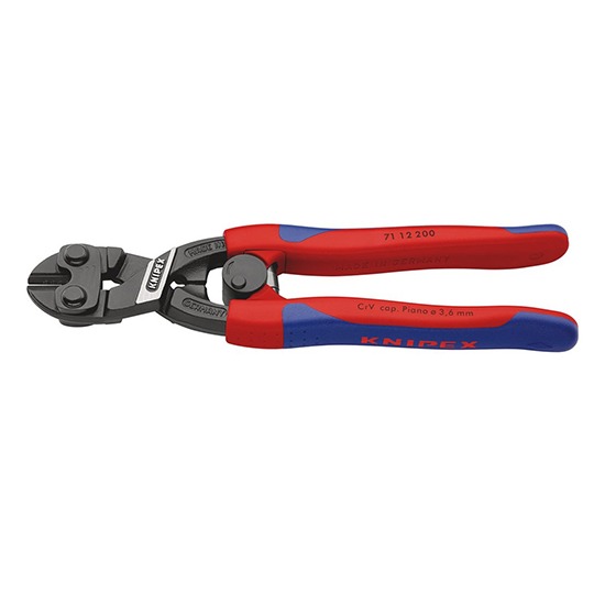 Knipex Cobolt 71 12 200 SB Compact Bolt Cutters with Sprung Handles - 200mm (49188)