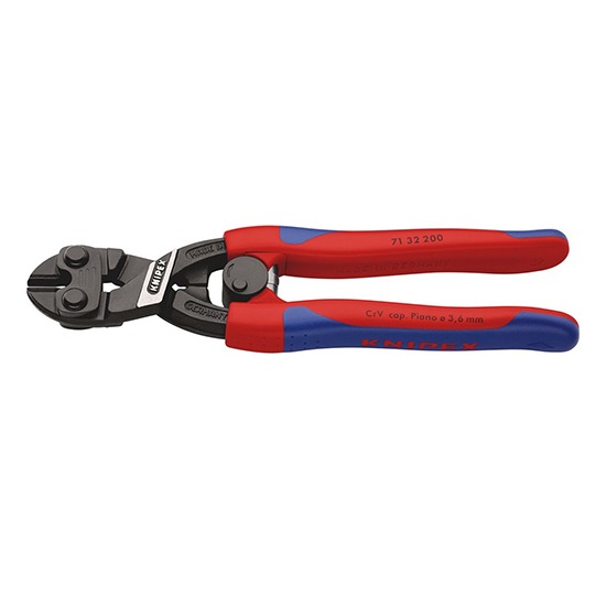 Knipex Cobolt 71 32 200 SB Compact Bolt Cutters with Sprung Handle - 200mm (49197)