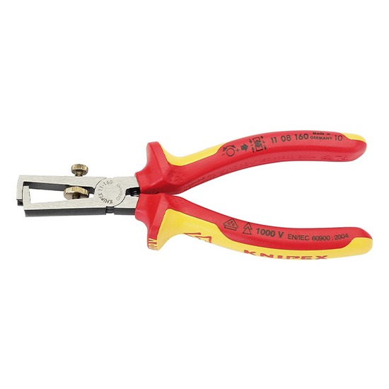 Knipex 11 08 160UKSBE VDE 31930 160mm Fully Insulated Wire Stripping Pliers