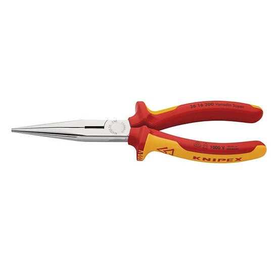 Knipex 26 16 200 SBE 81246 200mm Fully Insulated Long Nose Pliers