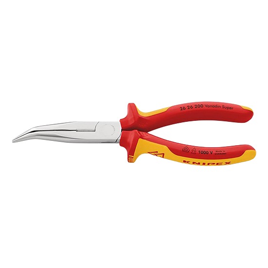 Knipex 26 26 200SB 34056 200mm Angled Long Nose Pliers