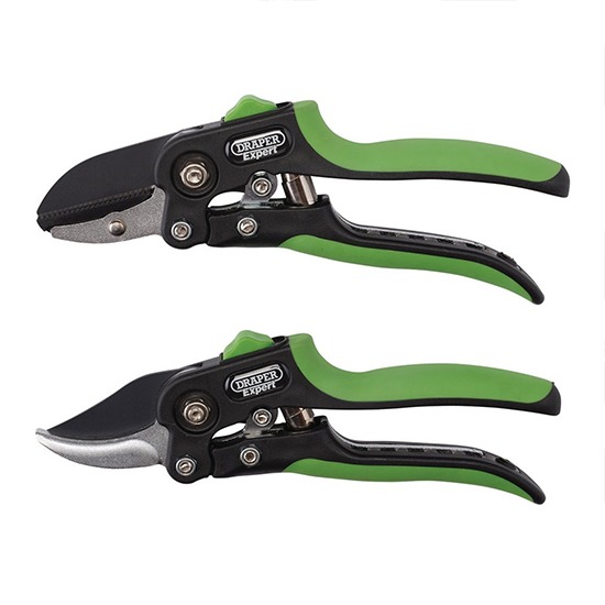 Draper 08986 200mm Anvil & Bypass Secateurs Set
