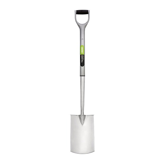 Draper 83754 Extra Long Stainless Steel Garden Spade with Soft Grip