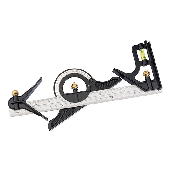 Draper 34704 Combination Square with Centre Head and Protractor, 300mm