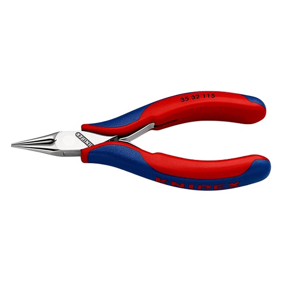 Knipex 35-32-115 115mm Electronics Pointed-Round Jaw Pliers (27700)