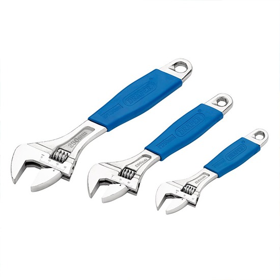 Draper 88598 Crescent-Type Adjustable Wrench Set (3 Piece)