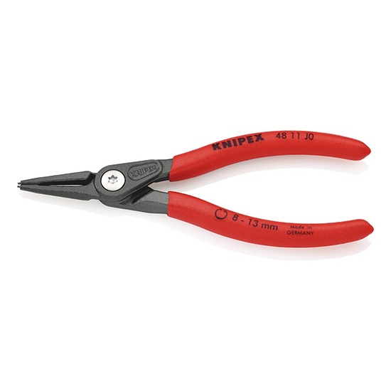 Knipex 48 11 J0 140mm Internal Straight Tip Circlip Pliers 75077 - 8-13mm Capacity