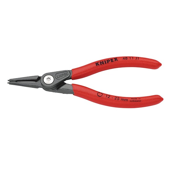 Knipex 48 11 J1 140mm Internal Straight Tip Circlip Pliers 75078 - 12-25mm Capacity