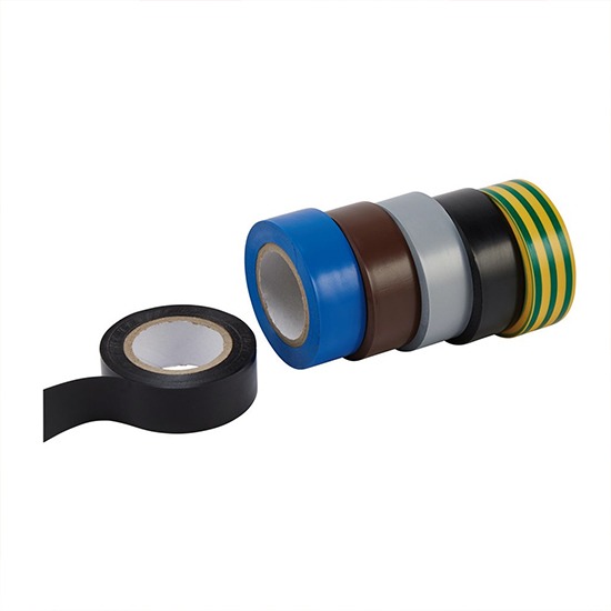 Draper 90086 Insulation Tape Mixed Colours - 10 metres x 19mm - Pack of 6