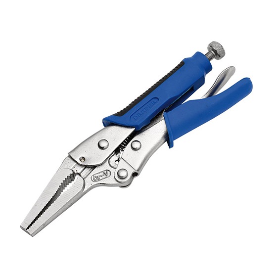 Draper 89126 Soft Grip Long Nose Self Grip Pliers - 165mm
