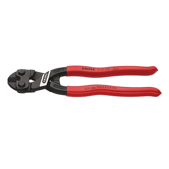 Knipex Cobolt 71 31 200 Compact Bolt Cutter with Piano Wire Cutter - 200mm (53052)