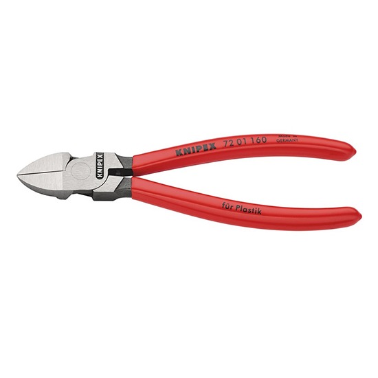Knipex 72 01 160SB 160mm Diagonal Side Cutter for Plastics or Lead Only - 34181