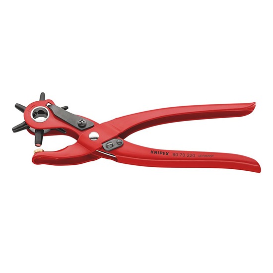 Knipex 90 70 220 SBE 6 Head Revolving Punch Pliers, 220mm (87161)
