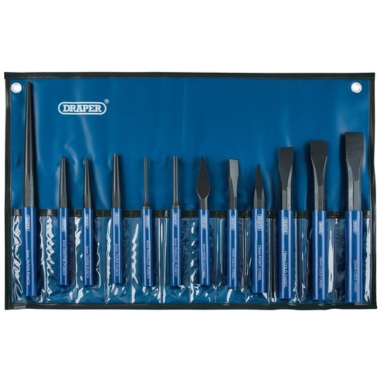Draper 26557 Cold Chisel & Punch Set (12 Piece)
