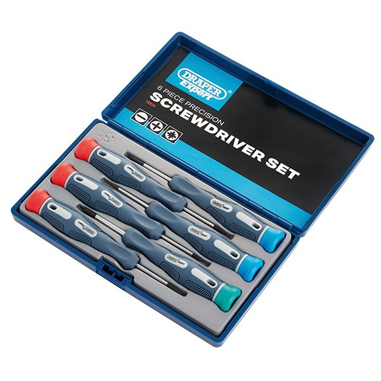 Draper 78924 Soft Grip Precision Screwdriver Set - 6 Piece