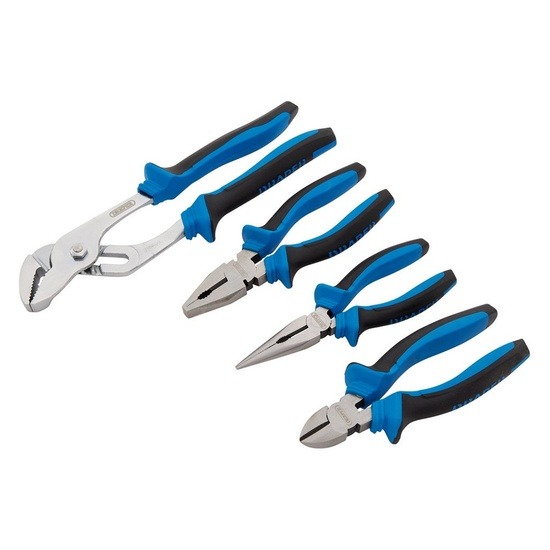 Draper 81147 Soft Grip Pliers Set (4 Piece)