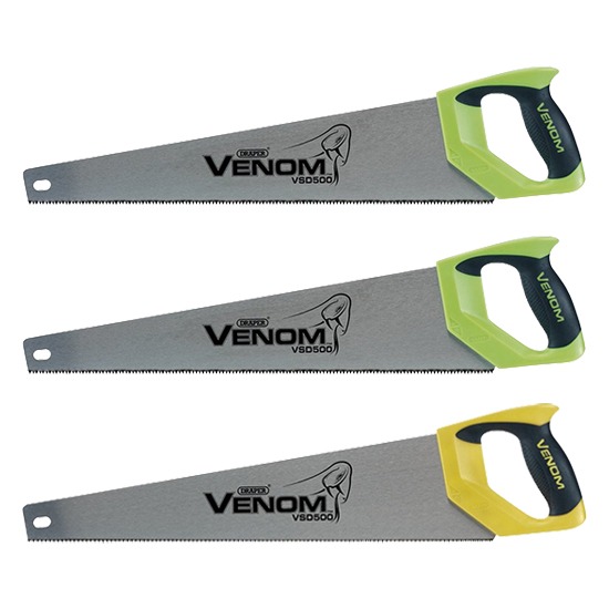 Draper 17693 Venom Double Ground Handsaws - 500mm (Pack of 3)