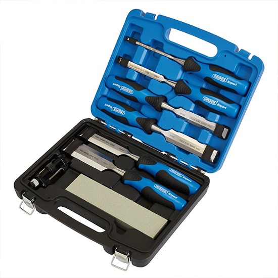 Draper 88605 Soft Grip Wood Chisel Kit (8 Piece) - 140mm