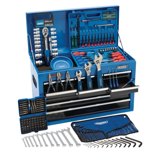 Draper 21548 Top Chest Tool Kit 9 Drawer - 216 Piece