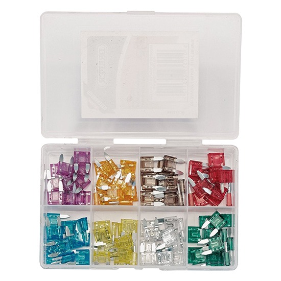 Draper 24311 Mini Automotive Plug-In Fuse Assortment - 100 Piece
