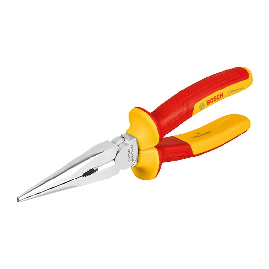 Bosch VDE 200mm Long Nose Straight Plier in Carton