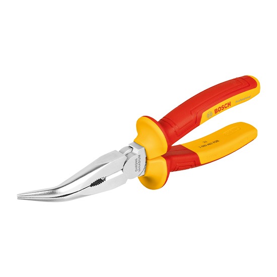 Bosch VDE 40° Long Nose Bent Plier in Carton
