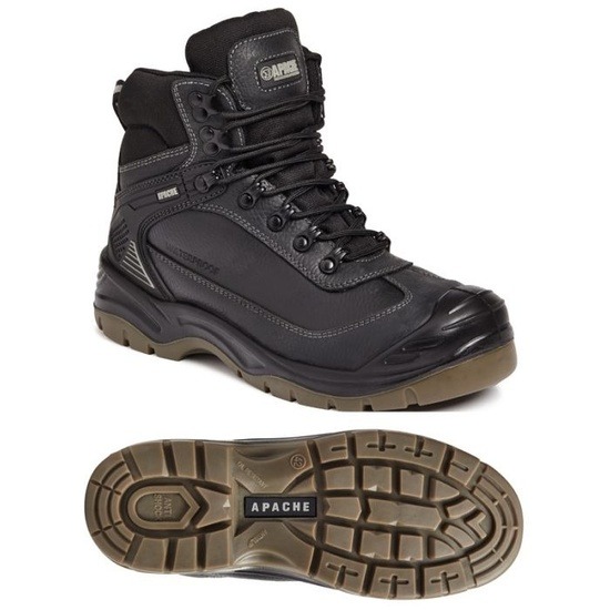 Apache Ranger Black Safety Boots