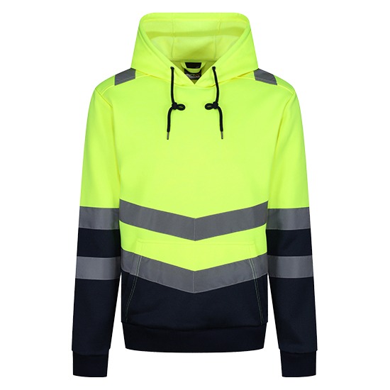 Regatta Hi-Vis Pro Overhead Hoodie Yellow