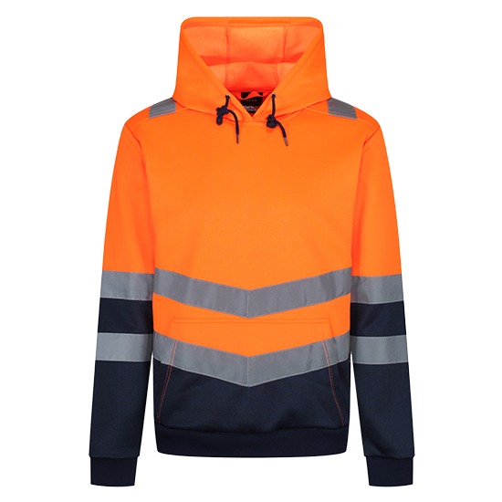 Regatta Hi-Vis Pro Overhead Hoodie Orange