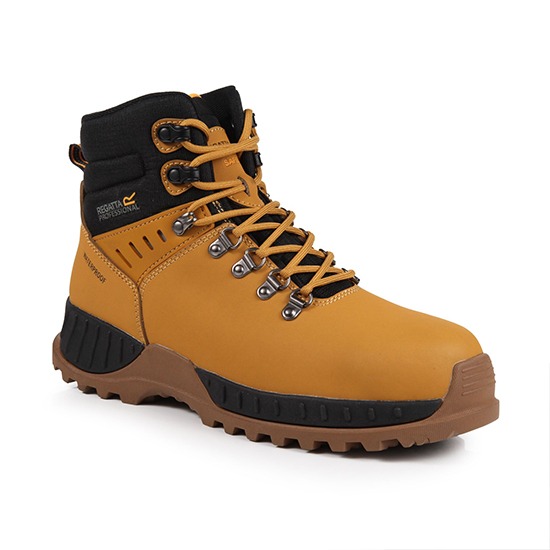 Regatta Professional TRK211 Grindstone Honey Black Waterproof Safety Boots