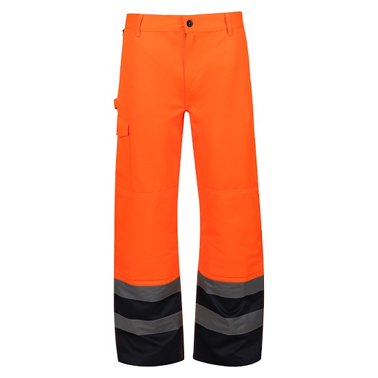Regatta Professional TRJ524 H-Vis Cargo Orange & Navy Trousers