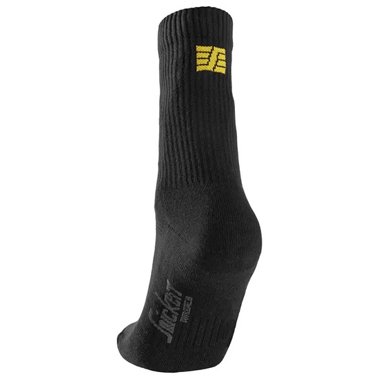 Snickers 9214 Black Cotton Socks - Pack of 3