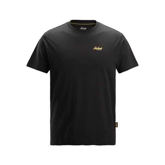 Snickers 2588 Classic Black Small Logo T-Shirt