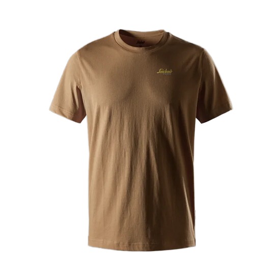 Snickers 2588 Classic Light Brown Small Logo T-Shirt