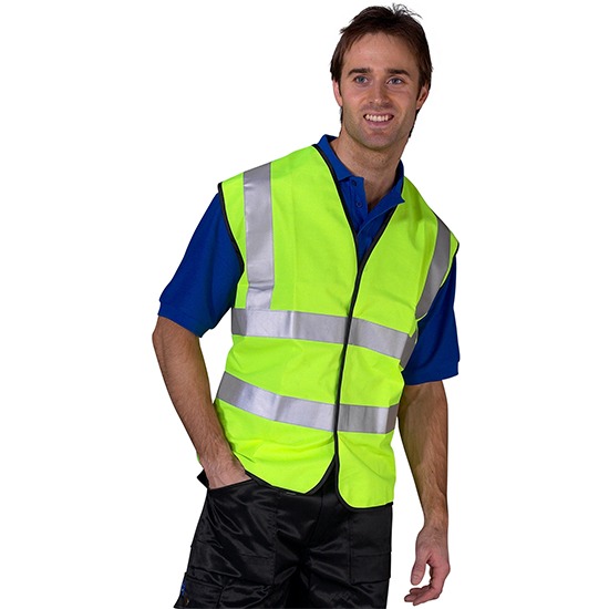Beeswift Hi-Vis Yellow Waistcoat