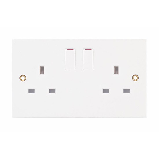 LGA LG9096 13A 2 Gang DP Switched Socket