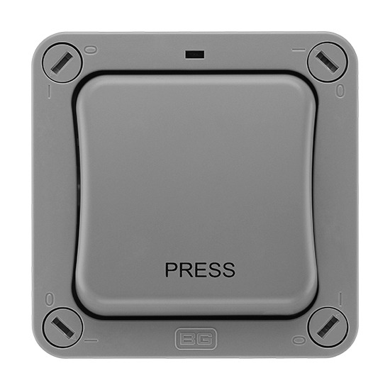 BG WP14 Single Outdoor Switch 2 Way Retractive 20AX "PRESS"