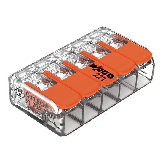 COMPACT SPLICING WAGO CONNECTOR - 5 WAY (1)