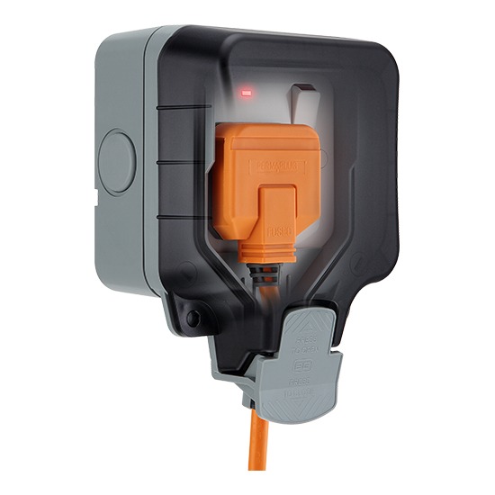 BG 1 Gang Storm 13A Switched Outdoor Socket IP66 - WP21