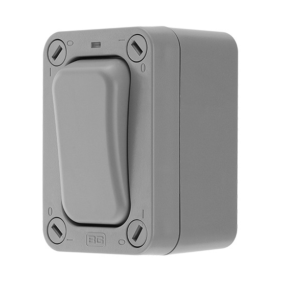 BG Storm WP12S 1 Gang 2 way 20A Slimline Switch - IP66