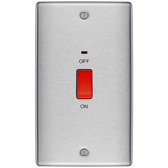 Brushed Steel Double Pole NBS72 (1)