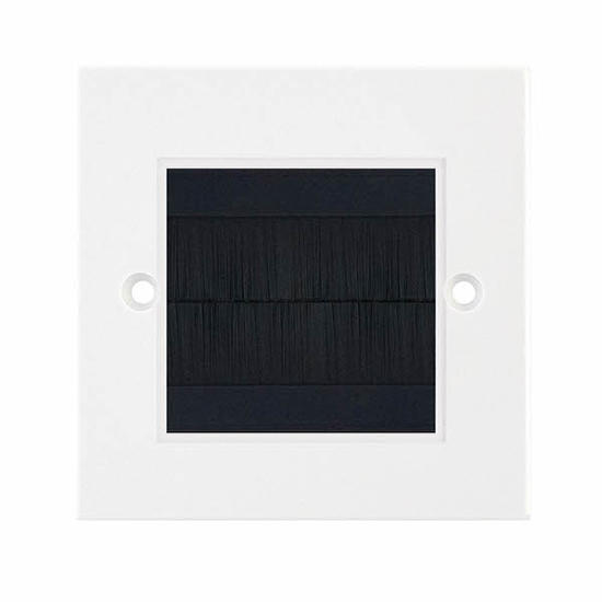LGA SQ-5 1g Media Plate - White c/w Black Brush