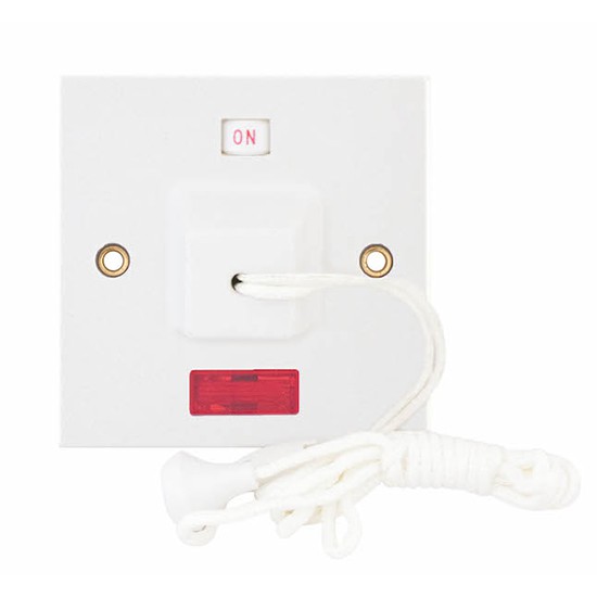 LGA Selectric LG954N 45A DP Ceiling Pullcord Switch c/w Neon