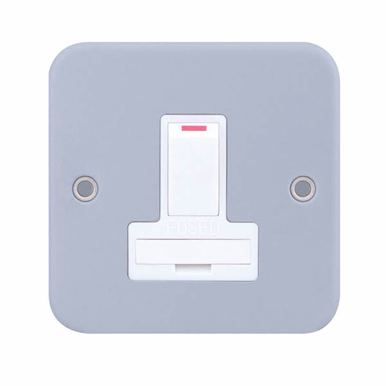 LGA Selectric LG9218MB 13A Surface Aluminium Metal Clad DP Switch Fused Spur