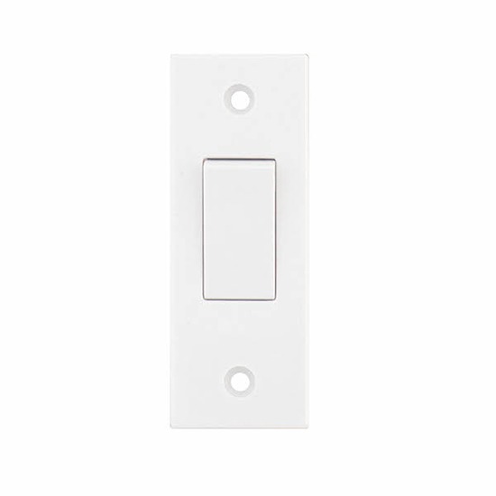 LGA Selectric LG201-2ARC 10A Architrave X-Rated 1 Gang 2 Way White Switch