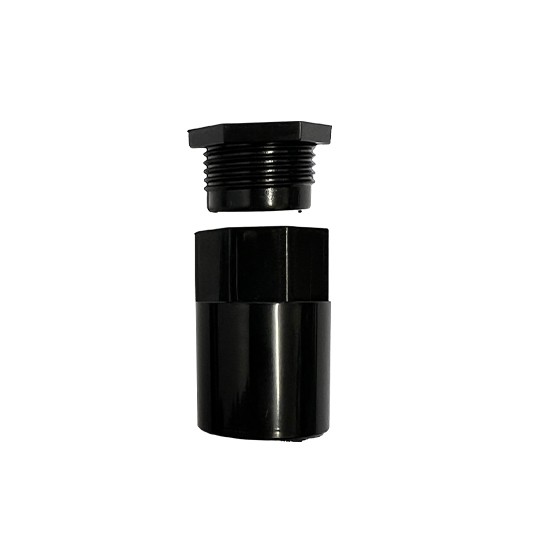Falcon Black Female Adaptor x Conduit Coupler